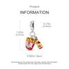 Charm Bead Charms copper Plated Rabbit Tomato Sauce Fries Pendants Compatible With Authentic Bracelets Bead Charms Women Jewellery Making Diy