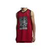Rundhals-Pullover Atmungsaktive Ärmellose Weste Herren Westen Rot AQ0698-687