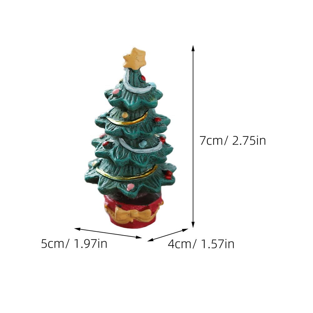 Christmas Resin Reindeer Mini Santa Flower Pot Nativity Scene Desktop Nativity Decorations Ornaments, Figurines, Ornaments, Ornaments, Toys,