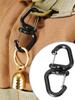 Camping Double Hooks Outdoor Hook Clip Multi-Use Outdoor S Chain Hooks Portable Backpack Locking Hooks With 360 Degree Swivel