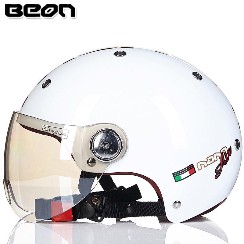BEON B103 3C Certified Unisex Half Helmet for Motorcycles & Electric Scooters - All-Season Safety Helmet