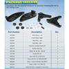 Trolling Motor Ramp & Skid Plate Kit, for Minn Kota Terrova & Riptide Terrova 112 Lb Thrust 4-1/2' Motors BT 2017 & Newer Models