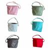 Pleated Drawstring Tote Bag Solid Color Cloud Bag Casual Canvas Shoulder Bag  Work