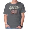 Unisex Crew Neck T-Shirt Cute Baby Hippo Graphic Short Sleeve Casual Tee