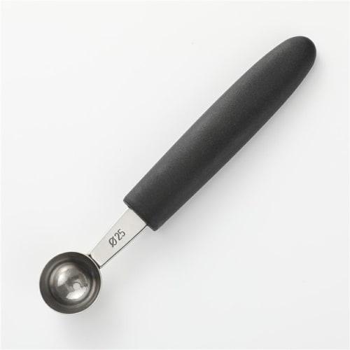 YWLiHcme Multifunctional Melon Baller Scoop for Various Fruits, Sturdy and Durable Stainless Steel Melon Baller Fruit Scoop, 25mm Round