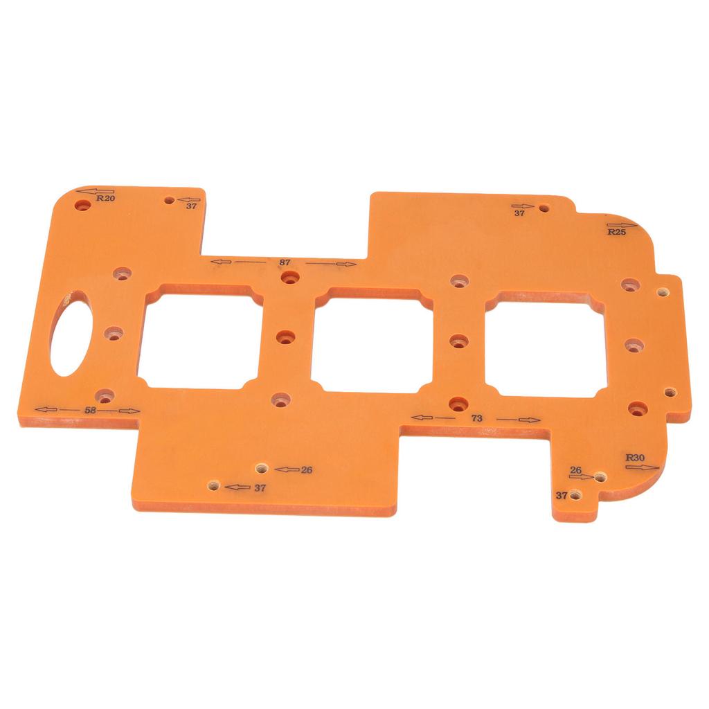 Round Corner Radius Template 3 In 1 Multifunctional Engineering Plastic Woodworking Router Corner Jig