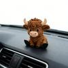 Tier Yak Figur Humorvolles Tier 3D Gedruckte Braune Yak Figur Für Schreibtisch Zuhause Und Auto Innenraum Dekorationen