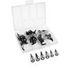 10pcs Stainless Steel Fishing Rod Guides Set Tips Rings for Lure Rod, Rod