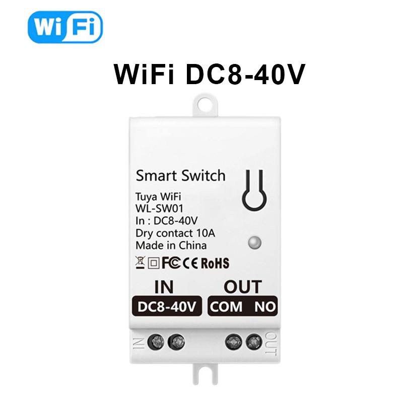 Tuya Smart Dry Contact Zigbee WiFi Switch Module Smart Home DIY Breaker Relay DC 8-40V AC 85-265V Works with Alexa Google Home