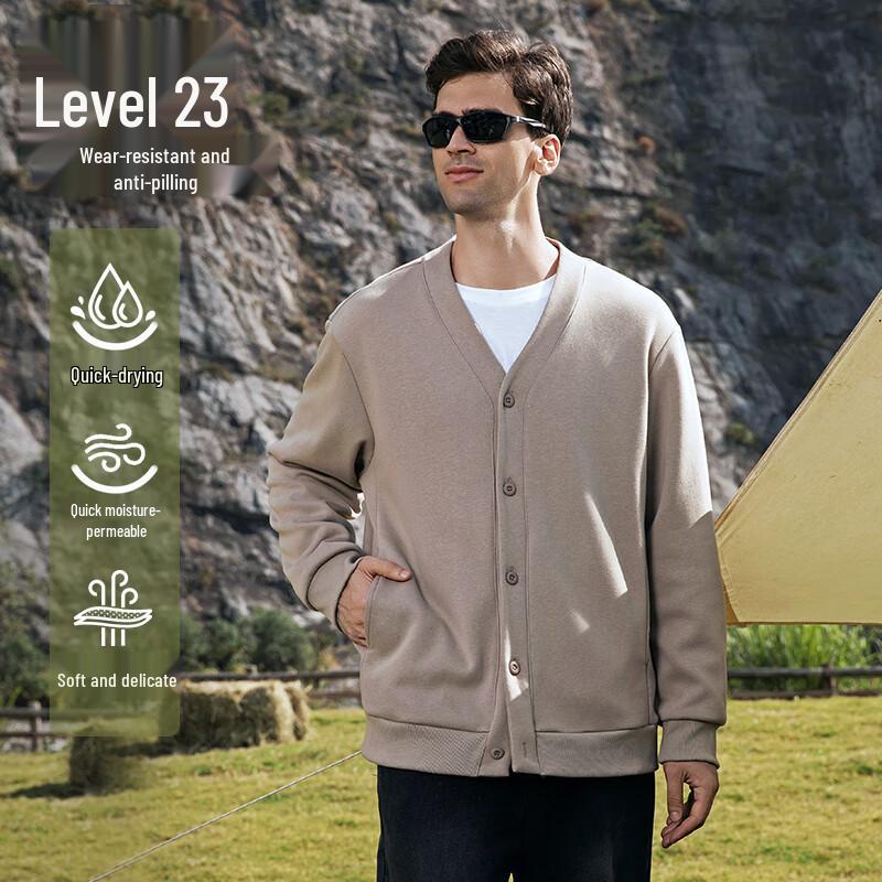 JEEP SPIRIT Men's Casual Zip-Up Cardigan Sweatshirt