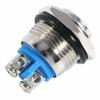 30 AMP METAL MOMENTARY WATERPROOF SWITCH 12V16mm 5/8 HORN STARTER NITROUS BUTTON