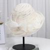 Flower Fascinators Races Καπέλα για γυναίκες Κομψά καπέλο για δεξιώσεις για κορίτσια Γυναικεία επίσημα νυφικά Καπέλα Fedora