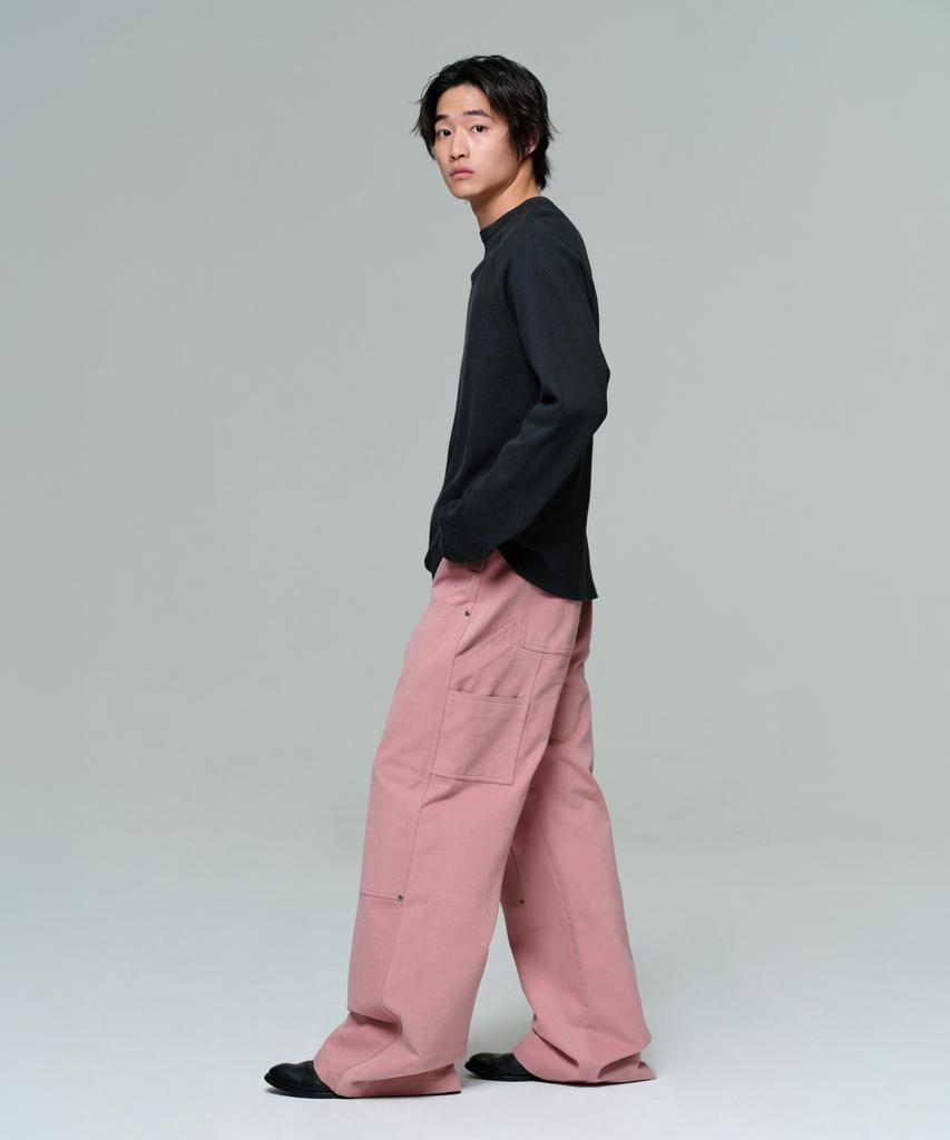ERA Men Wide Carpenter Pants - Dusty Pink