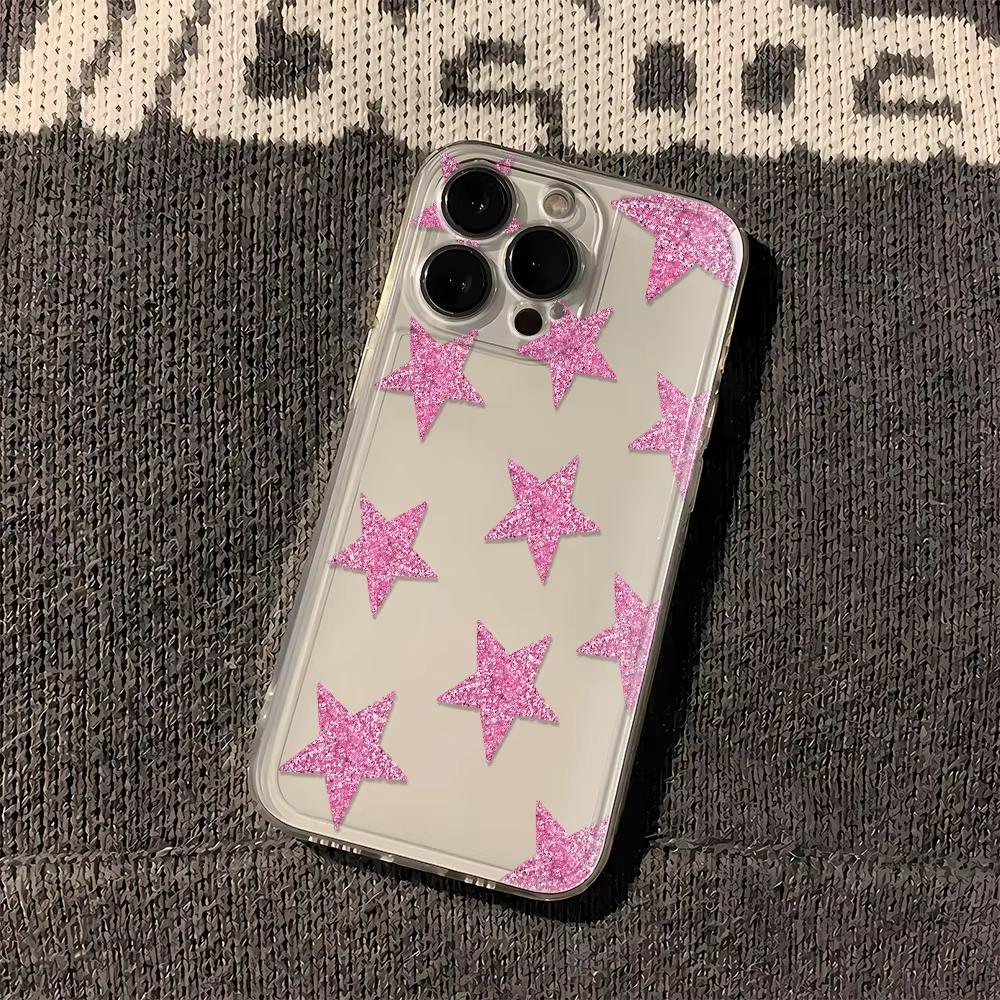 

Rose red star Print Clear Phone Case For Xiaomi Mi 15 T Pro 14T 13T 12T Mi 17 Pro 15 14 13 12 11 Lite 5G Silicone Cover Xiaomi 15T Pro