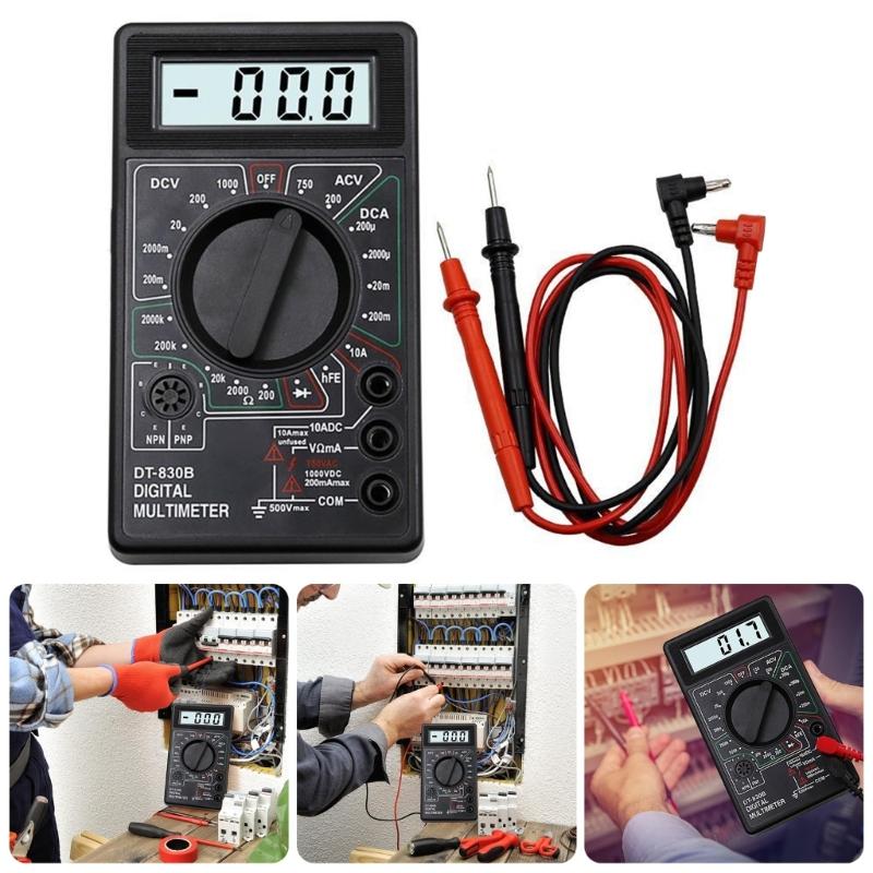 Small Digital Multimeter High Accuracy Measurement Device Circuit Testing Tool for Electricians & Electronic Engineers