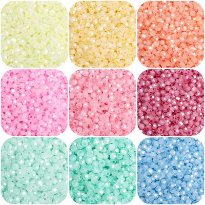 150pcs Glass Beads Charm Czech Beads Cloud Mist Color Seed Spacer Beads For Jewelry Making Accessories