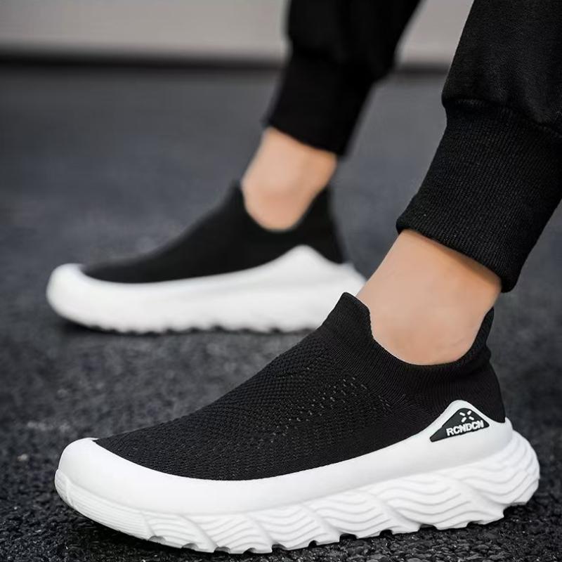 Brand Summer Men's Mesh Breathable Casual Shoes Slip on Soft Sole Vulcanized Shoes Light Thick Sole Sneakers Zapatillas Casuales