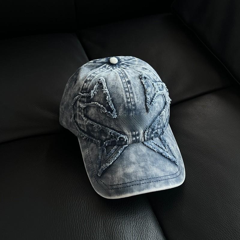 

Streetwear Embroidered Letter Hat With Wide Brim For Summer Casuals BlueHat