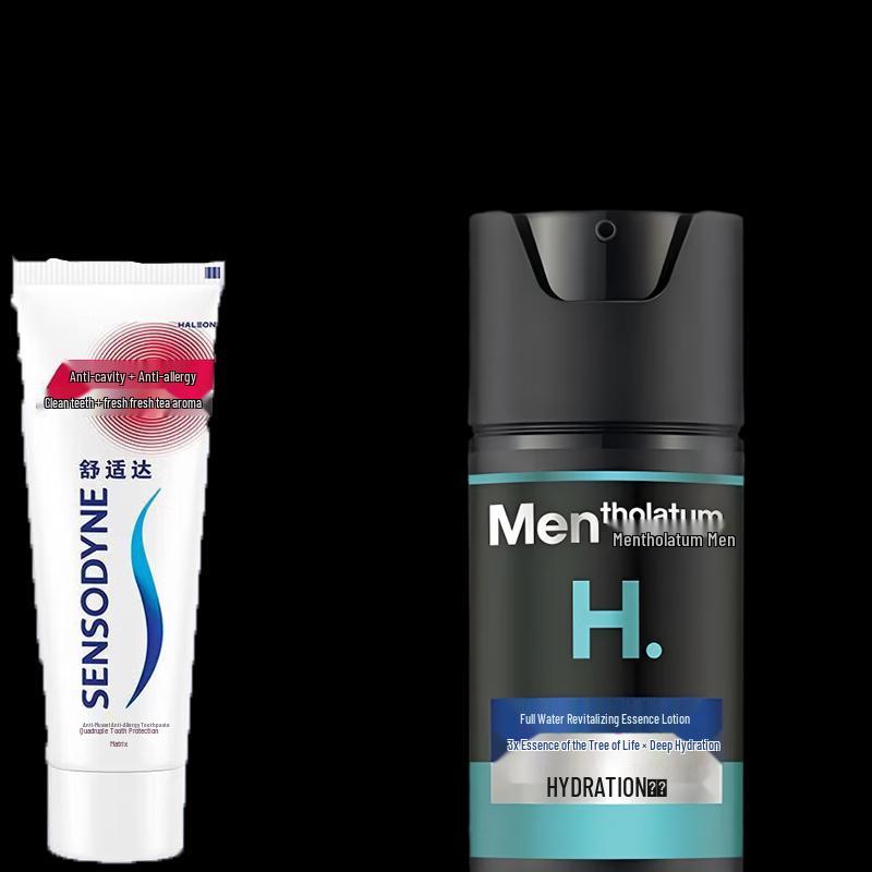 Набор Sensodyne Зубная паста и Мужская сыворотка Mentholatum