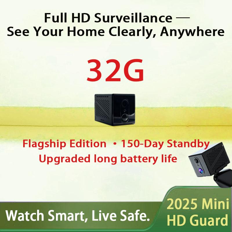 

Full HD camera wireless display home wifi remote mobile phone portable monitoring photography indoor home plug-in cat s eye чорний
