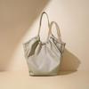 2024 Autumn/Summer Simple Casual Leather Tote Bag - Large Capacity Single Shoulder & Crossbody in New Lazy Style