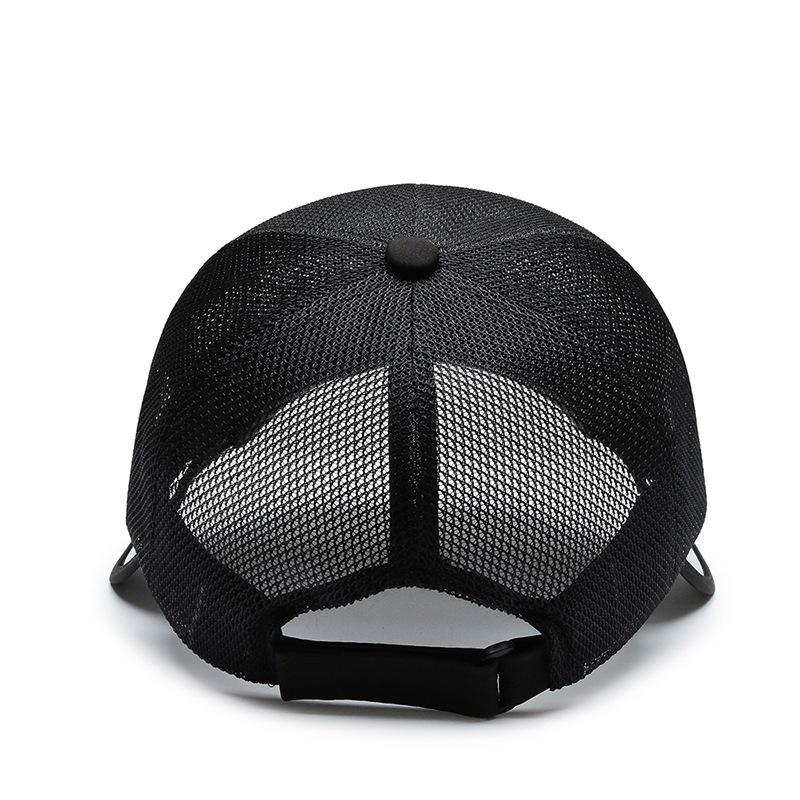 Unisex Breathable Mesh Duckbill Sun Hat with Adjustable Brim for Outdoor Activities