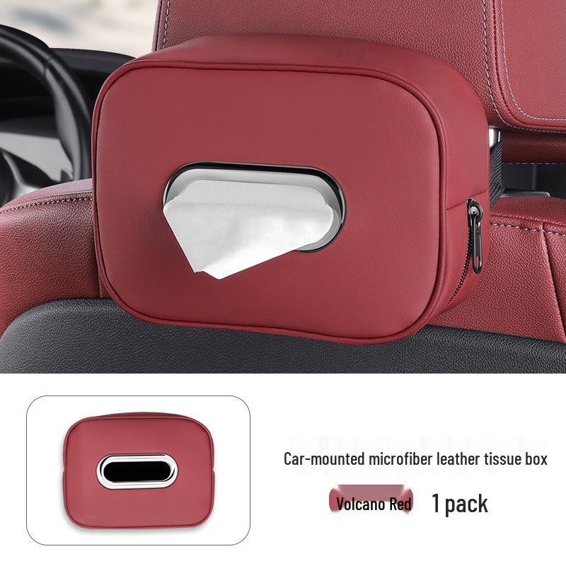 Premium Car Tissue Holder: Armrest Box & Hanging Napkin Storage