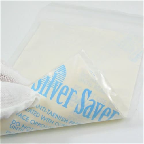 KOYO Polymar Silver Polishing Cloth (2 Sheets) and Silver Saver Anti-Rust Paper, A6, 4-Sheet Set (For Silver (Small))