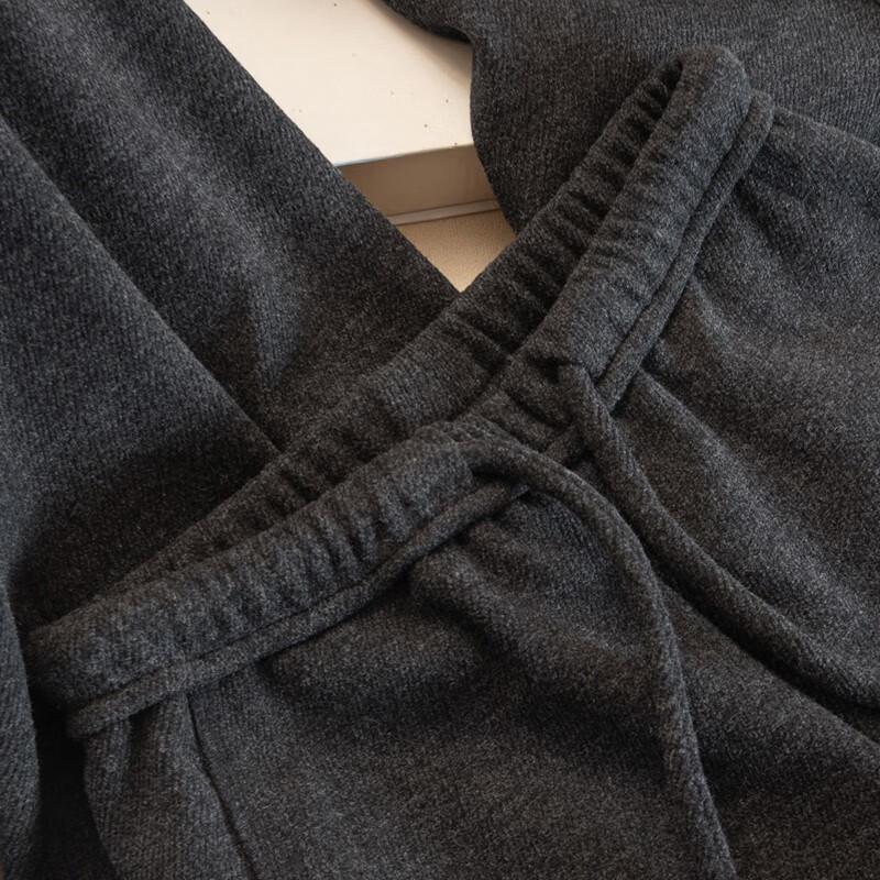 Women's Loose Drape Drawstring Twill Pants