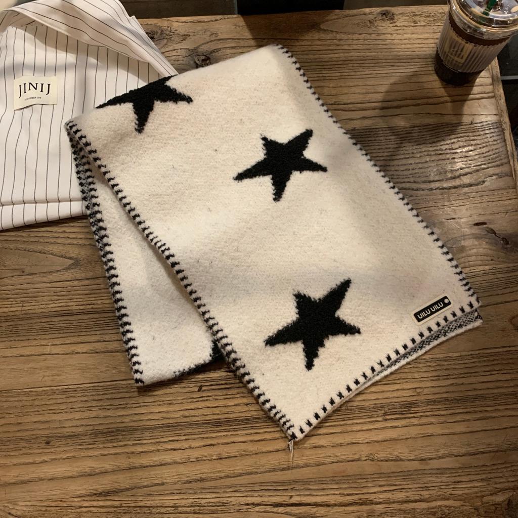 Soft waxy Korean star scarf women's winter new high-end versatile warm scarf student couple shawl