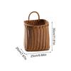 Wall Basket Fruit Bread Storage Ornament Woven Artificial Rattan Decorative Wall Baskets For Indoor Outdoor Kitchen Nursery