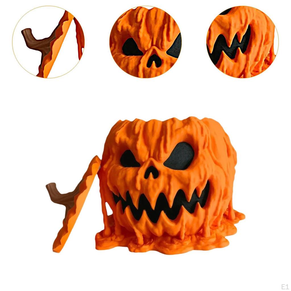Festive Pumpkin Candy Holder for Halloween Party Decor