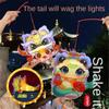 Glowing 2025 Snake Year Lantern Traditional New Year Luminous Lantern  Mid-Autumn Festival