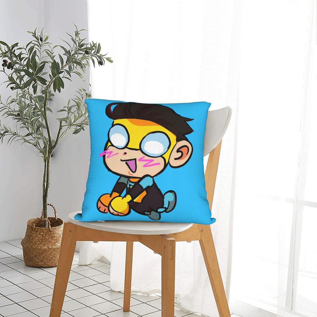 Anime Invincibles Pillow Case Soft Pillow Cover For Sofa Home Decoration Vintage Cushion Cover