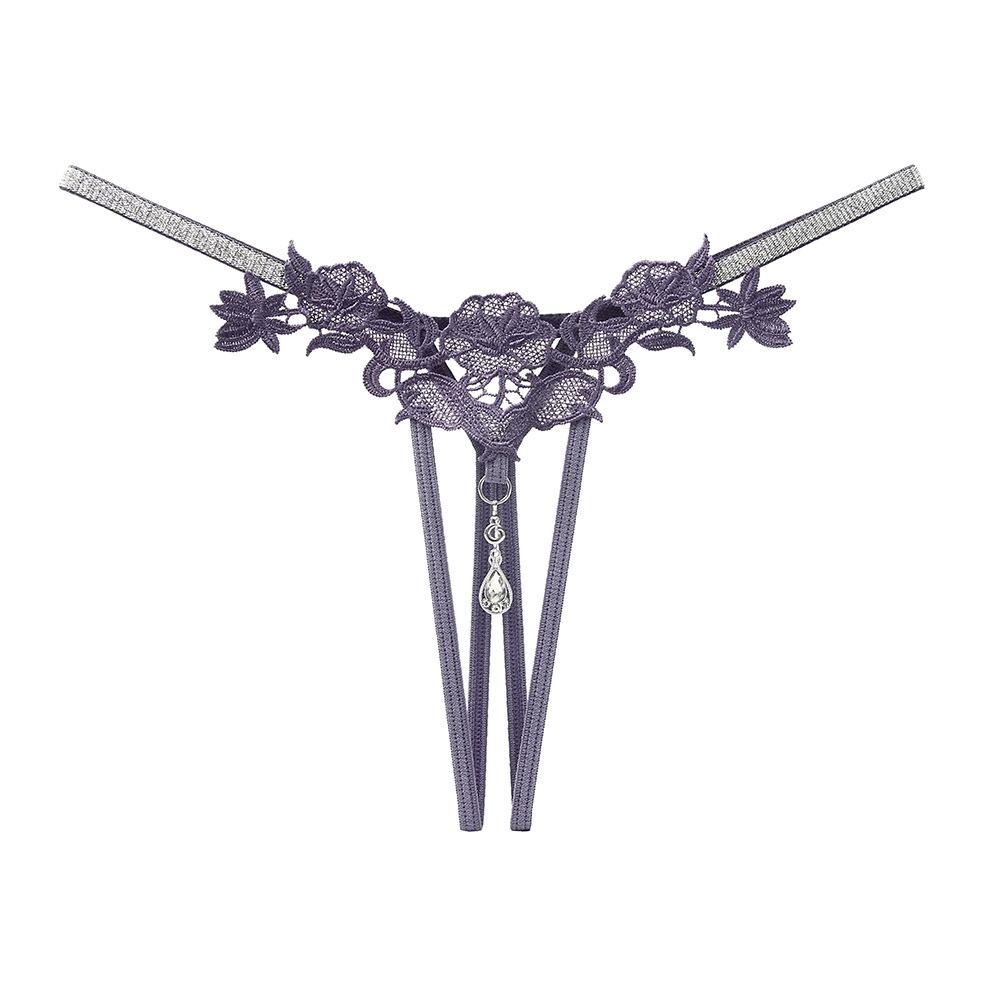 Women Sexy Jewelry Seductive Erotic Thong G-string Perspective Hollowed Out Embroidery Sexy Underwear Girlfriends Gifts