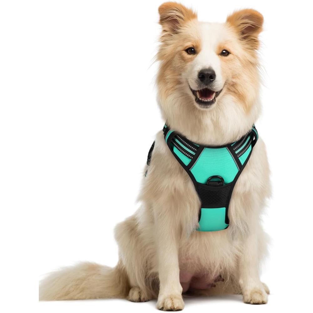Dog harness, anti-pull, pet harness,  outdoor pet vest with 3M reflective strips, Oxford cloth material, suitable for small, medium and large dogs,
