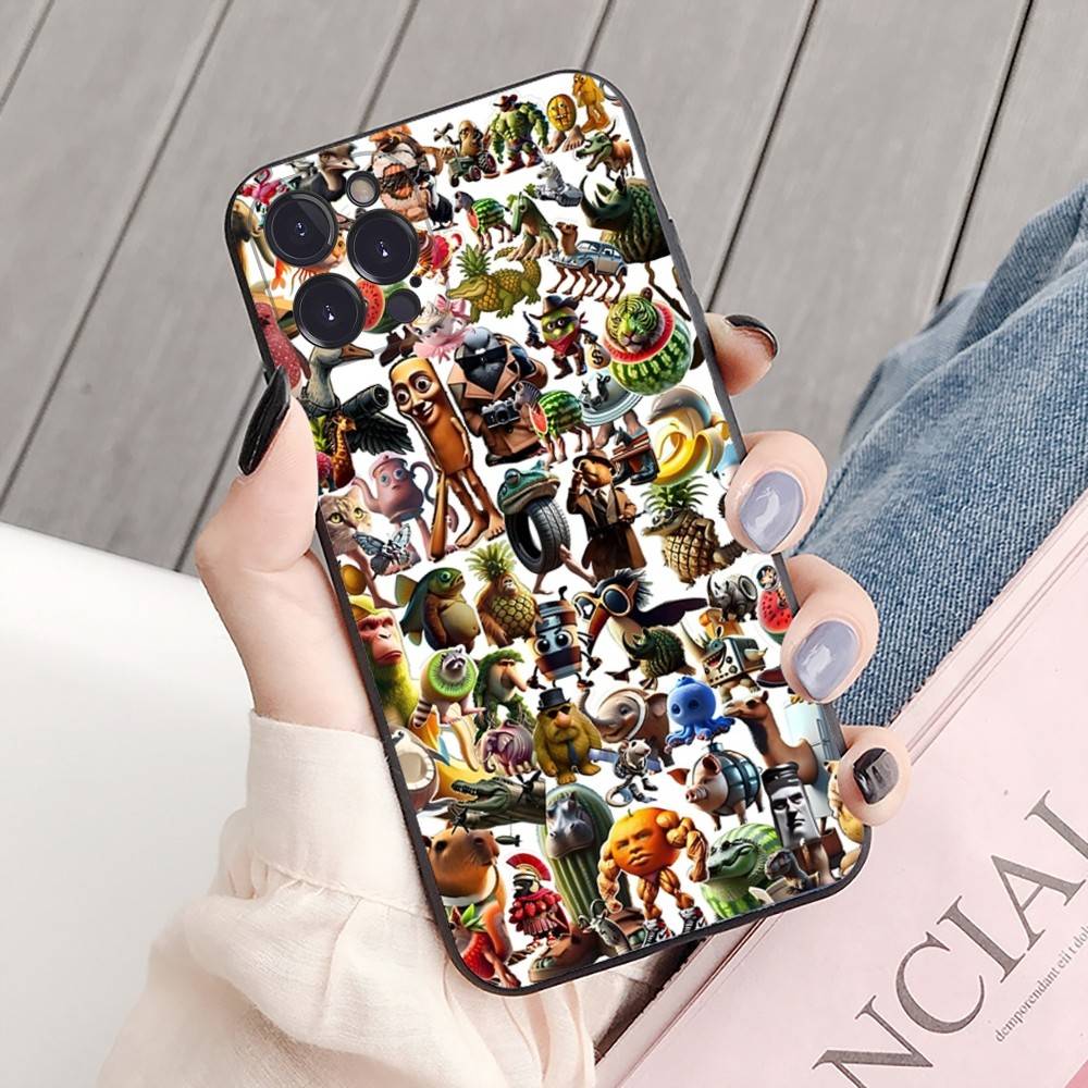 Italian Brainrot Tung Tung Phone Case For IPhone 16 15 8 7 6 6S Plus X SE XR XS 14 11 12 13 Mini Pro Max Mobile Case