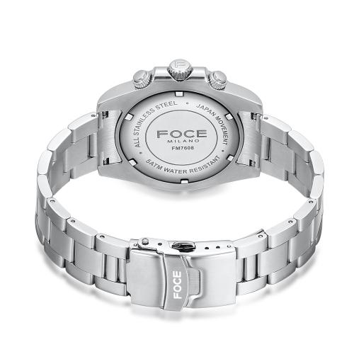 [FOCE] FOCE 41mm Men's Chronograph Metal Wristwatch FM7608BU