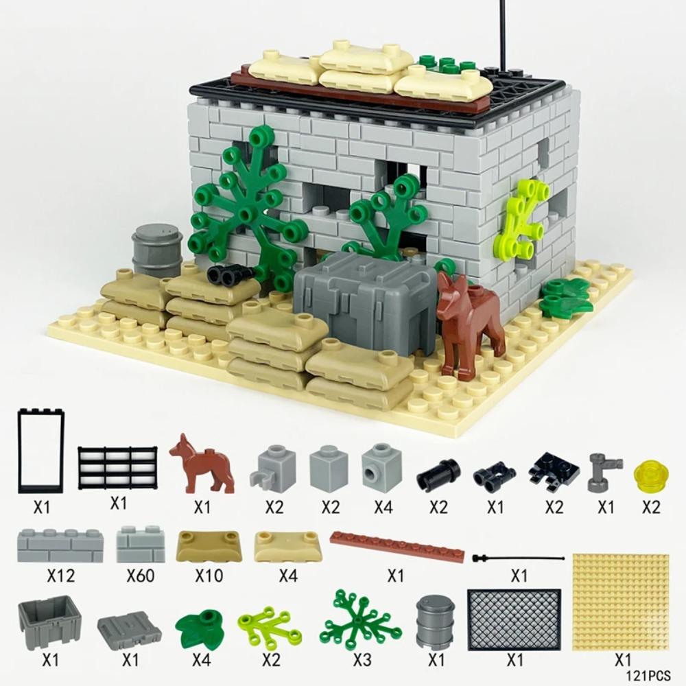 Militarys Scene Defense Watchtowers Command Posts Bases Signal Towers Police Wire Mesh Stands Building Blocks Model Sets Bricks