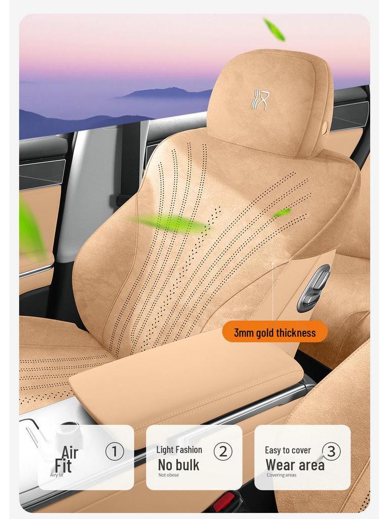 BYD Han L All-Season Suede Car Seat Cushions - Half Surround, 5-Seater