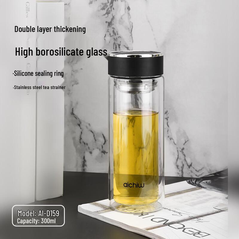 Ai Qiwu Spring Breeze Double-Walled Glass Cup