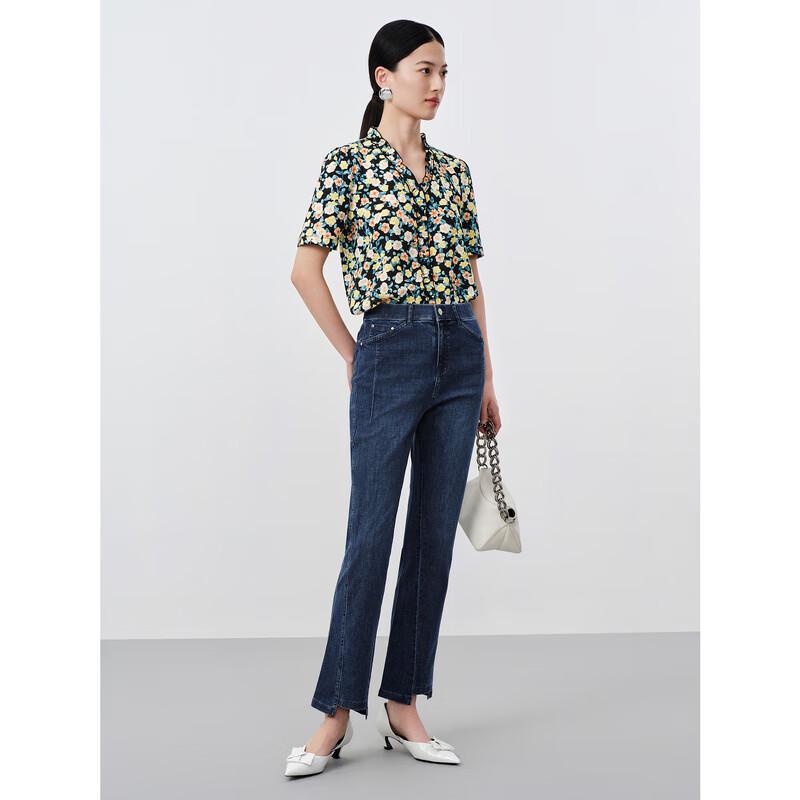 Annakou Women s Ultra-Soft Slim Flare Jeans S