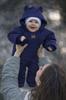 Boy' Jumpsuit 68 Two-Layer Two-Zip Transition Navy Blue