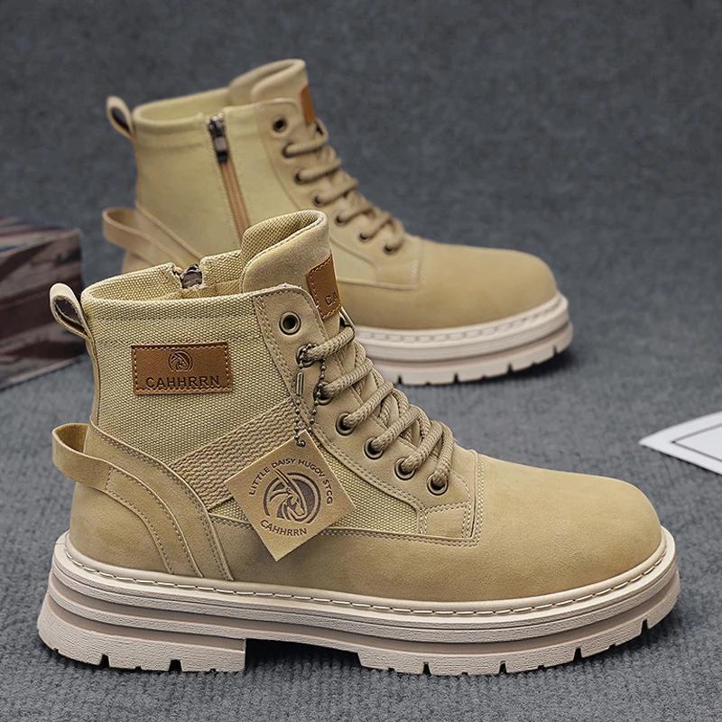 

Мотоциклетные ботинки Уличные ботильоны Мужские кроссовки Лоферы Спорт и отдых Мягкие и удобные Износостойкие Повседневная обувь 39 песочный