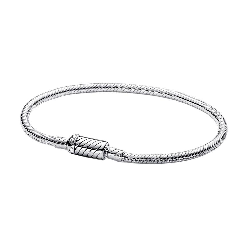 Pandora Magnetic Clasp Design Silver Bracelet Women bracelet 590122C00 17