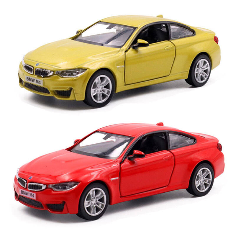 BMW M4 M5 Coupe Simulations-Druckguss & Spielzeugfahrzeug Rückziehmotor Auto & Türen zu öffnen RMZ city 1:36 Geschenke aus Legierungsmodellen für Kinder