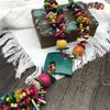 Colorful Bohemian Wooden Necklace: Natural Style, Ideal for African Beach Tourism.