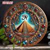 Vintage Metal Wall Art Eye of Horus Egyptian Sign for Pub Cafe Decor