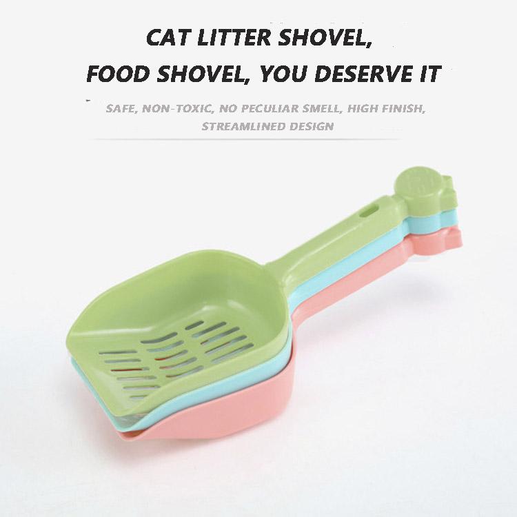 1pc Cat Litter Shovel Pet Cleaning Tool Plastic Scoop Cat Sand Cleaning Products Toilet For Dog Cat Clean Feces Supplies Random