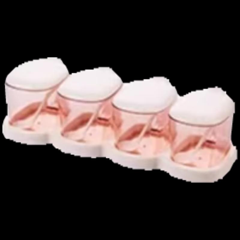 Camellia 4-Piece Plastic Seasoning Set